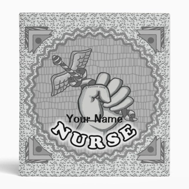 Classeur Infirmière à main Caduceus (Devant)