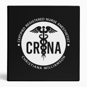 Classeur Infirmière anesthésiste certifiée CRNA personnalis
