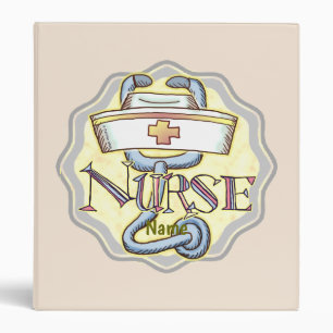 Classeur Infirmière au stéthoscope