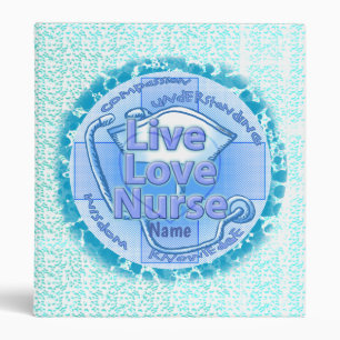 Classeur Infirmière d'amour Blue live