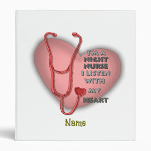 Classeur Infirmière de nuit du coeur rouge