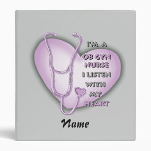 Classeur Infirmière du coeur pourpre ObGyn