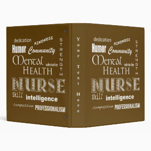 Classeur Infirmière en santé mentale - Attributs/Brown
