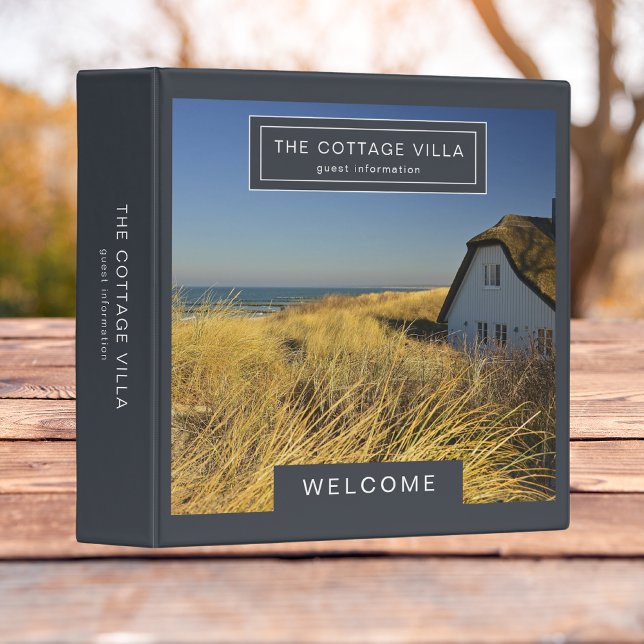 Classeur Information Invité Vaction Rental Elegant Photo (Créateur téléchargé)