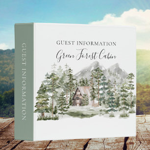 Classeur Informations sur les invités de la cabane aquarell