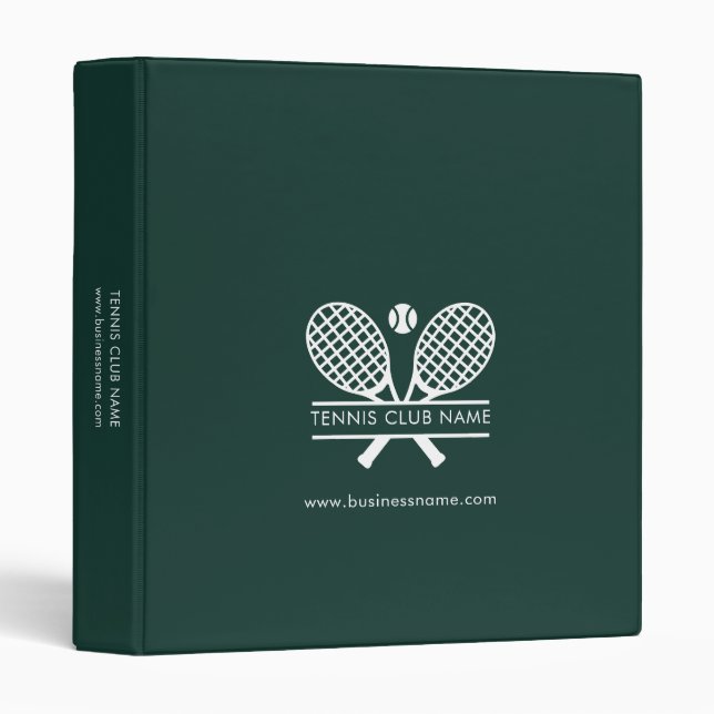 Classeur Informations sur les membres du club de tennis per (Devant/Côté)