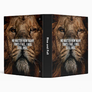 Classeur Inspiration Lion - Automne et Montée - Motivationn