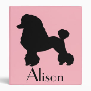 classeur inspiré de la jupe de caniche rose des an