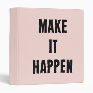 Classeur Inspiré rose le font se produire