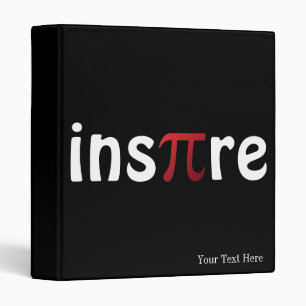 Classeur Inspirez le nom de coutume de maths de pi