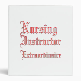 Classeur Instructeur de soins - Extraordinaire