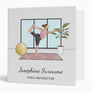 Classeur Instructrice de yoga Danseuse Pose de méditation E