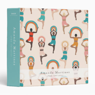 Classeur Instructrice de yoga Femmes Yoga Pose Tan clair