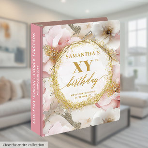 Classeur Intemporel Blush Gold Anniversaire Mémoire Album