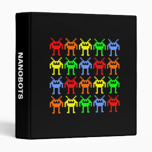 Classeur Invasion des Nanobots multicolores