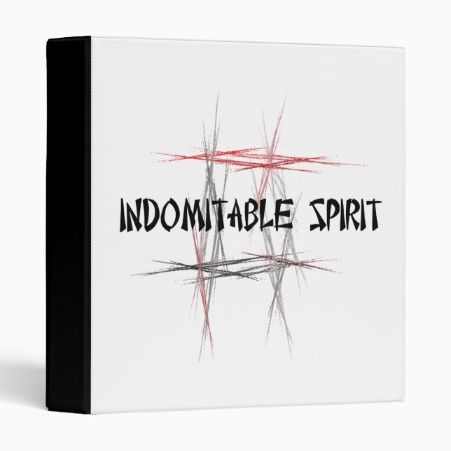 Classeur invincible d'esprit d'arts martiaux (Devant/Côté)