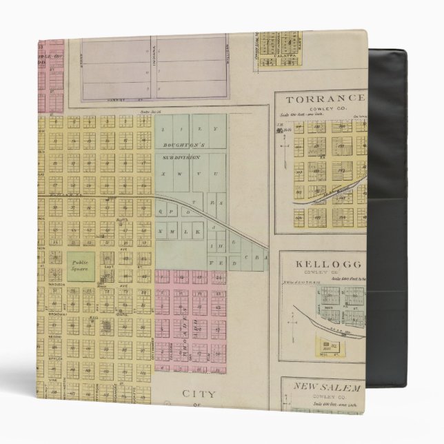 Classeur Iola, Torrance et Kellogg, Kansas (Devant/Intérieur)