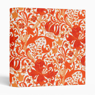 Classeur Iris de William Morris et lis, mandarine