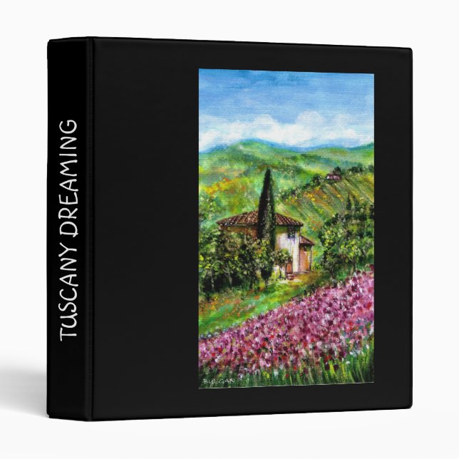 CLASSEUR IRIS EN TOUSCANE (Devant/Côté)