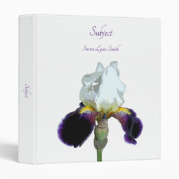Classeur Iris Violet et Blanc