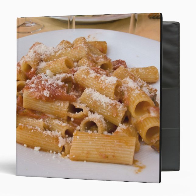 Classeur Italie, Positano. Assiette de rigatoni. (Devant/Intérieur)