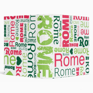 Classeur italien d'album photos de typographie de