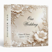 Ivory Flowers Album Binder