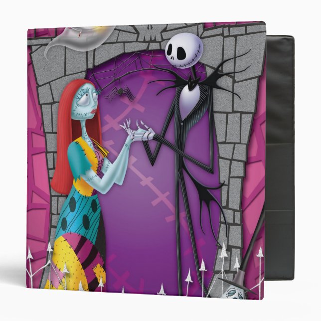 Classeur Jack et Sally tenant les mains (Devant/Intérieur)