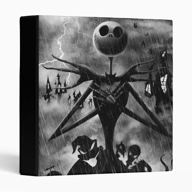Classeur Jack Skellington | Charme de ghostlike (Devant/Côté)