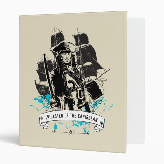 Classeur Jack Sparrow - Trickster des Caraïbes (Devant/intérieur)