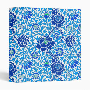Classeur Jacobean Floral, Navy et Cerulean Blue