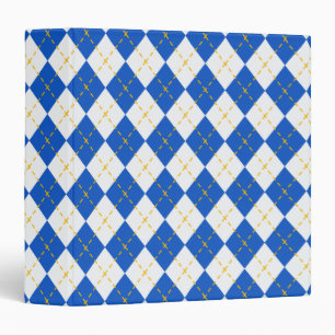 Classeur Jacquard bleu