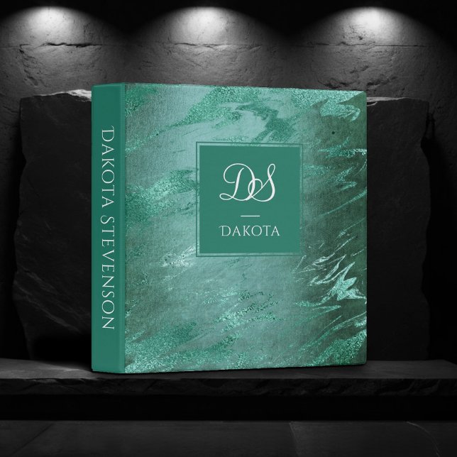 Classeur Jade fondu | Marbre de luxe vert émeraude (Créateur téléchargé)