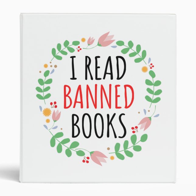Classeur J'Ai Lu Des Livres Interdits Drôle Citation (Devant)
