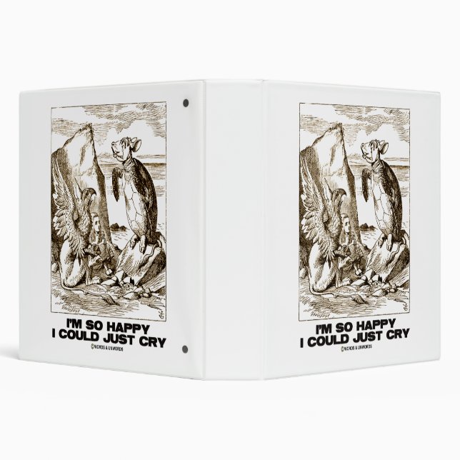 Classeur J'ai So Happy I Could Just Cry Alice Mock Turtle (Arrière-plan)