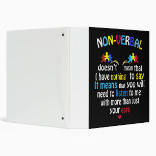 Classeur J'Ai Une Pièce De Puzzle De Sensibilisation sur l'