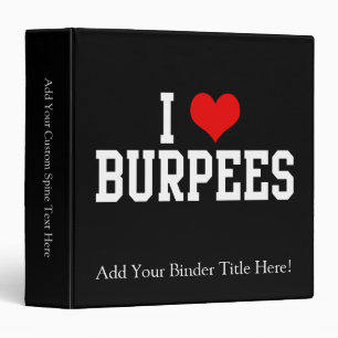 Classeur J'aime Burpees, forme physique