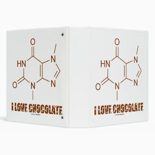 Classeur J'Aime Chocolat Théobromine Molécule Chimie