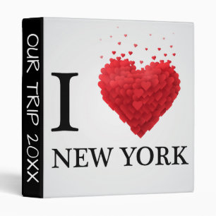 Classeur J'aime des coeurs de New York