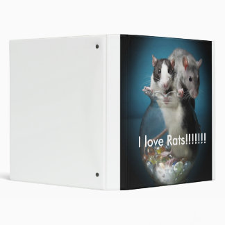 Classeur J'aime des rats ! ! ! !