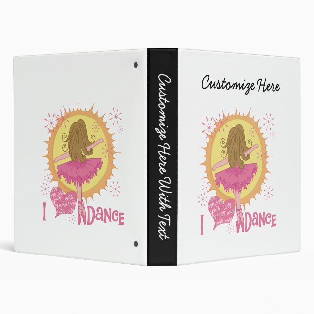 Classeur J'aime la danse (Arrière-plan)