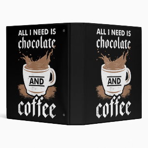 Classeur J'Aime Le Chocolat Et Le Café