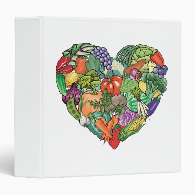 Classeur J'aime les Légumes (Devant/Côté)