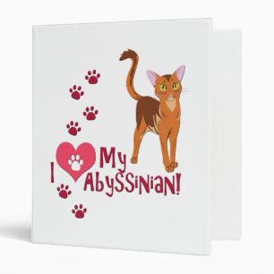 Classeur J'Aime Mon Abyssinais !