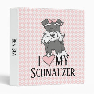 Classeur J'aime mon Schnauzer
