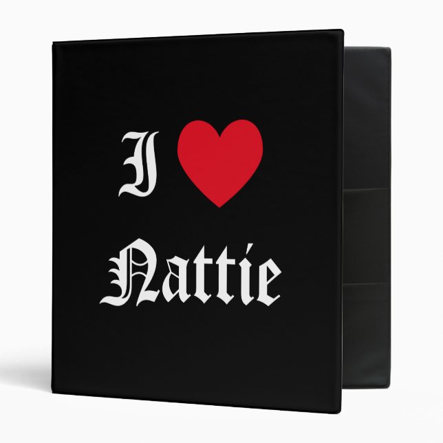 Classeur J'aime Nattie (Devant/intérieur)