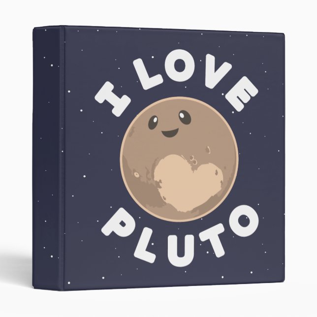 Classeur J'aime Pluton (Devant/Côté)