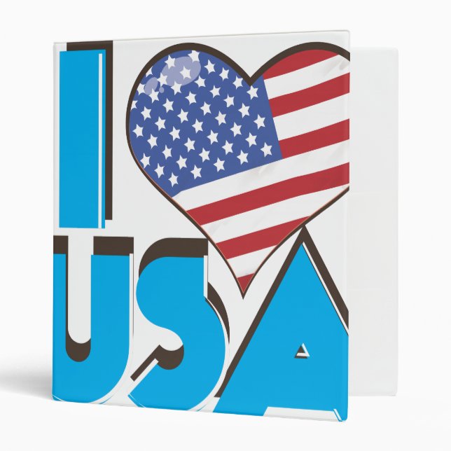 Classeur J'aime USA Rétro 80s (Devant/intérieur)