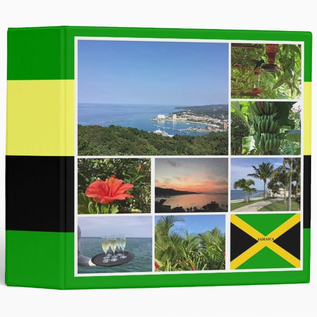 Classeur Jamaïque - Collage photo (Devant/Côté)