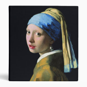 Classeur Jan Vermeer Girl Avec Une Perle Élevant L'Art Baro